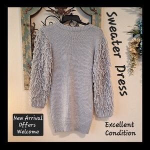 SHEIN Light Gray Long Sleeve Sweater. Great Condition Size MEDIUM
